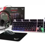 Crown CMMK-D280 Premium Edition 4 In One Gaming Kit Bundle Mouse 1000DPI